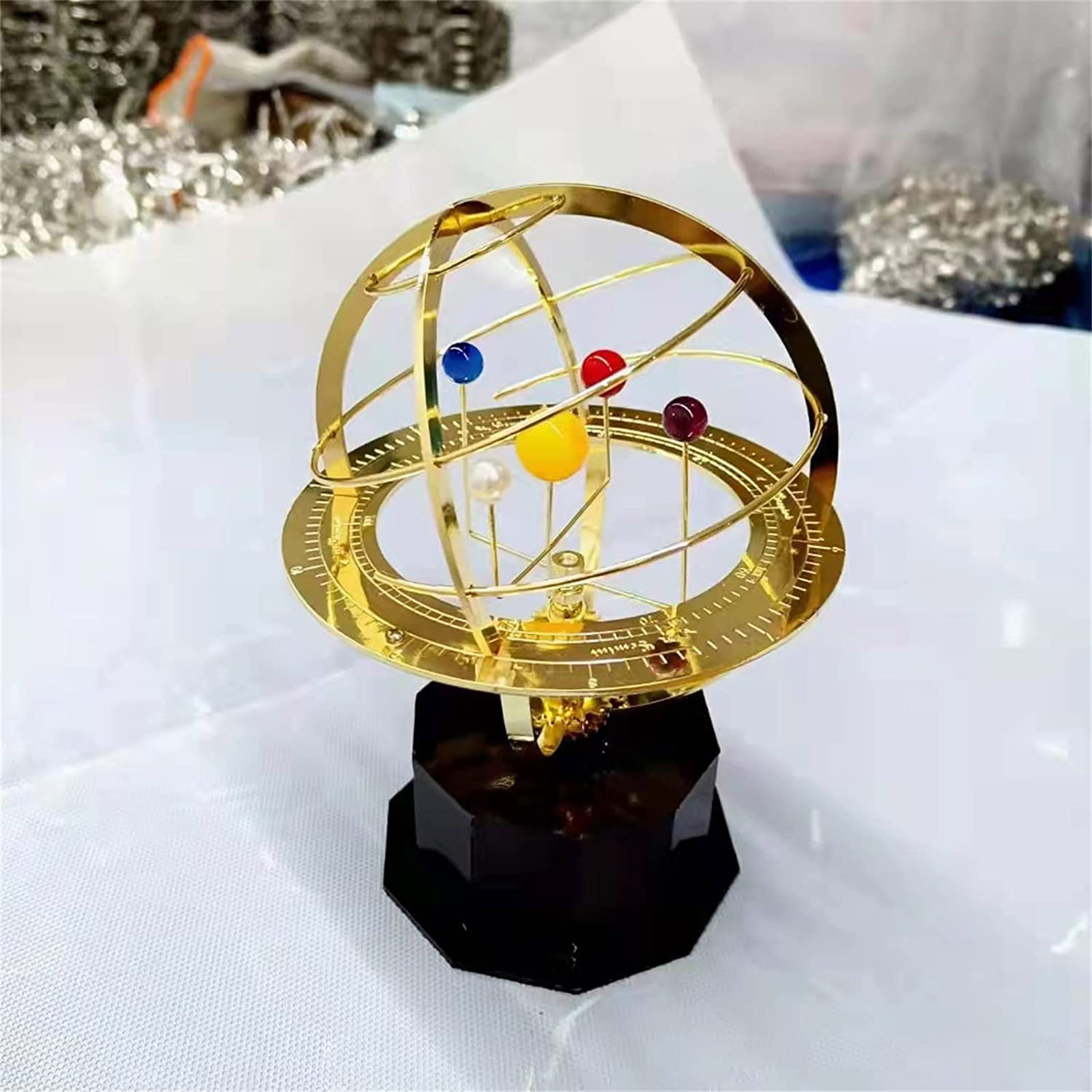Ornamen Logam Tata Surya Berpu - Resin Art Table Top ulasan dan harga