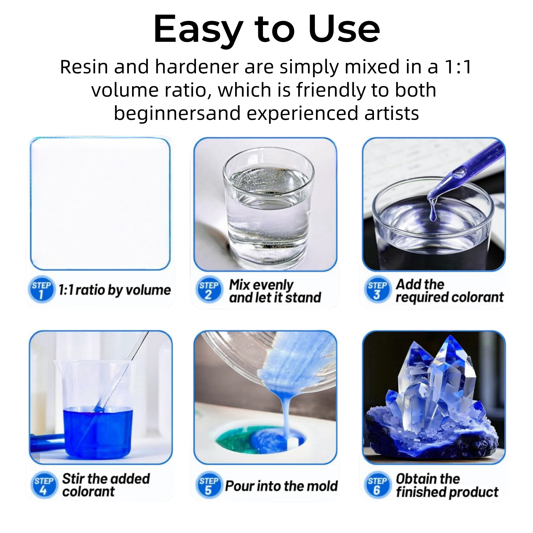 Kit Resin Epoxy Kristal Jernih - Resin Art Kit For Beginners ulasan dan harga