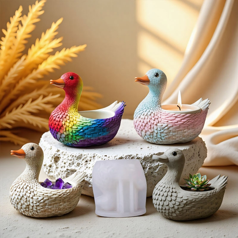Tekstur silikon cetakan bebek  - Resin Art Unique Ideas ulasan dan harga