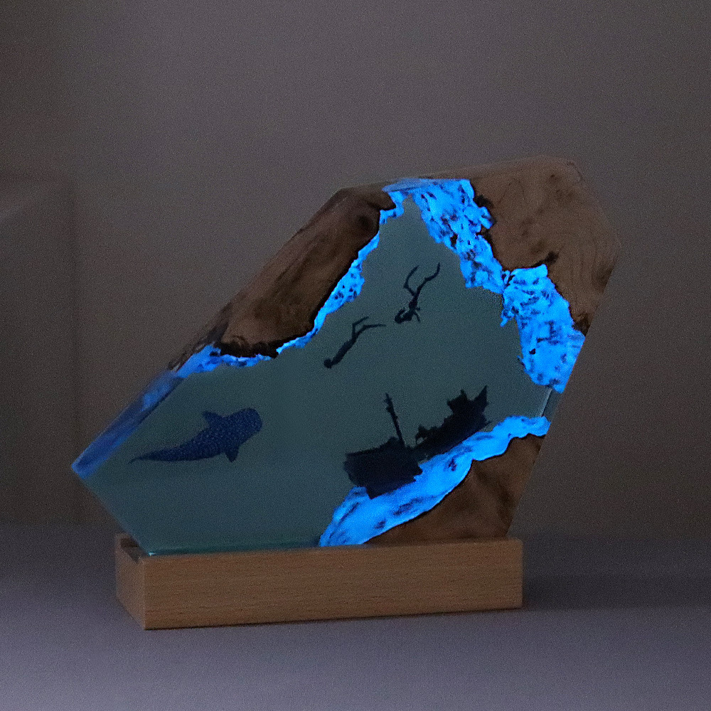 Lampu meja kantor kamar tidur  - Resin Art Table Top ulasan dan harga