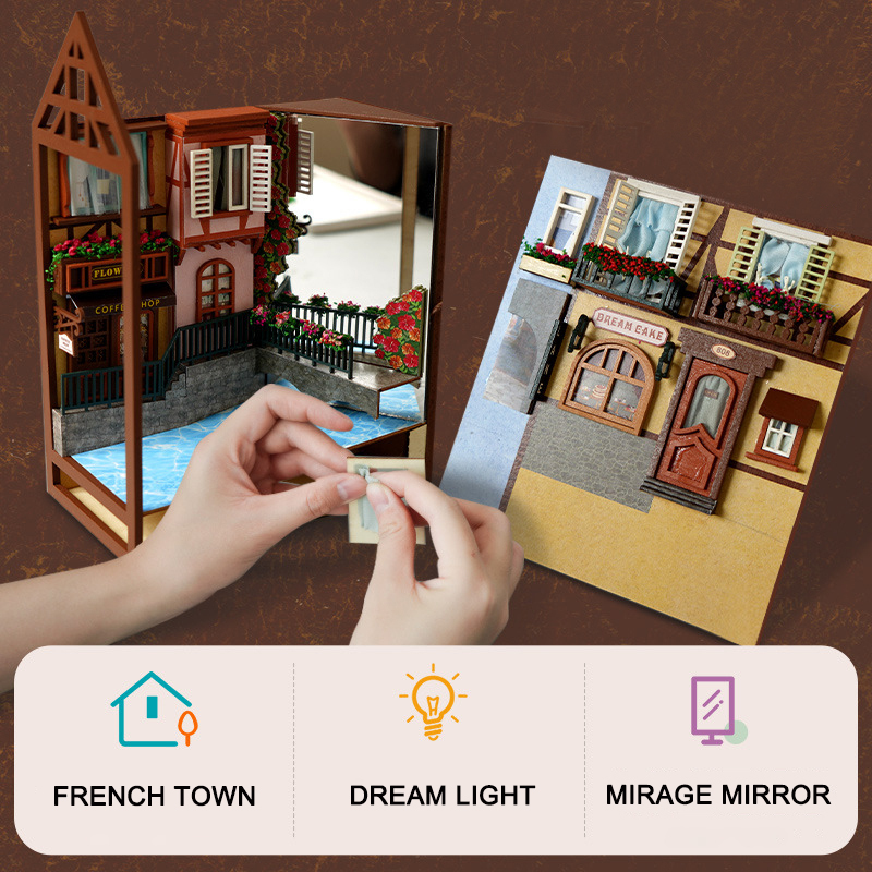 DIY Rak Buku Kayu Miniatur Kot - Resin Art And Wood ulasan dan harga