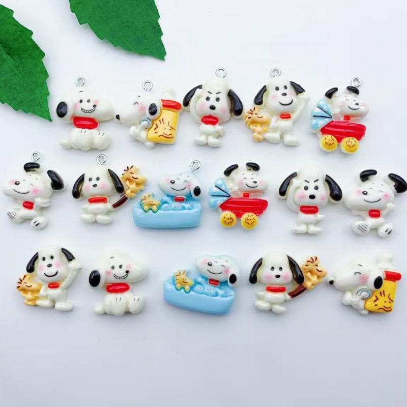 12 buah liontin anjing kartun  - Resin Art Supplies Near Me ulasan dan harga