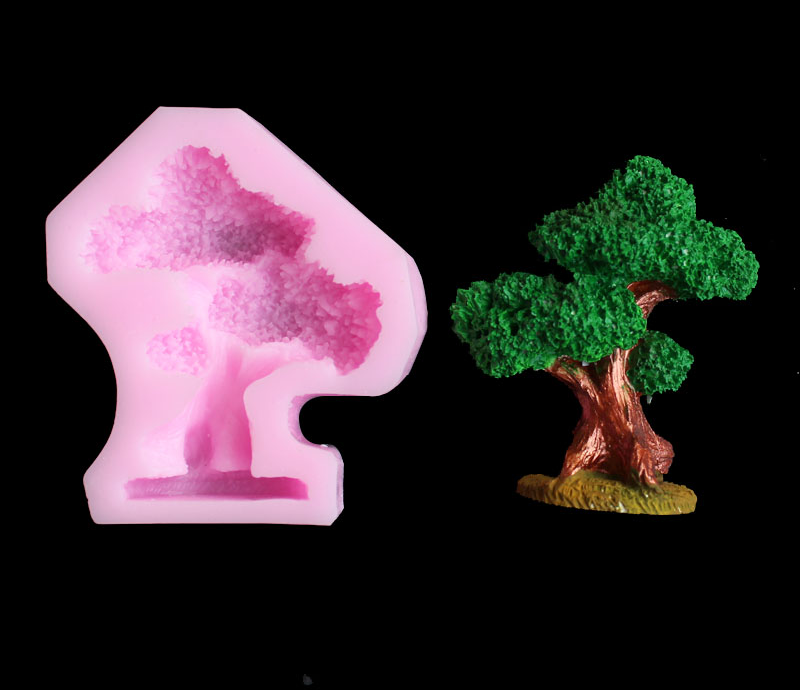 Pine tree silica gel cetakan D - Resin Art Clay ulasan dan harga