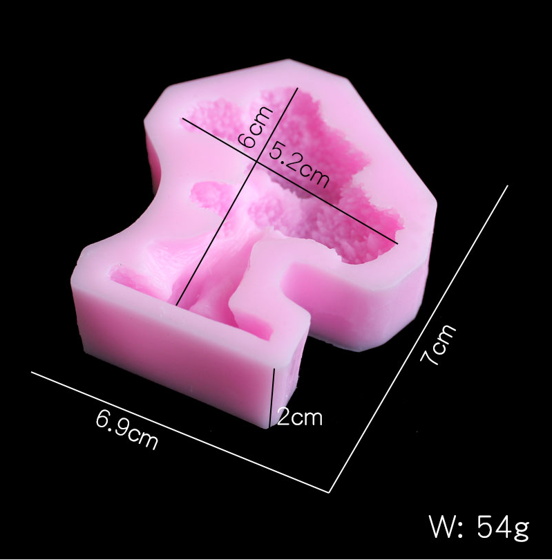 Pine tree silica gel cetakan D - Resin Art Clay ulasan dan harga