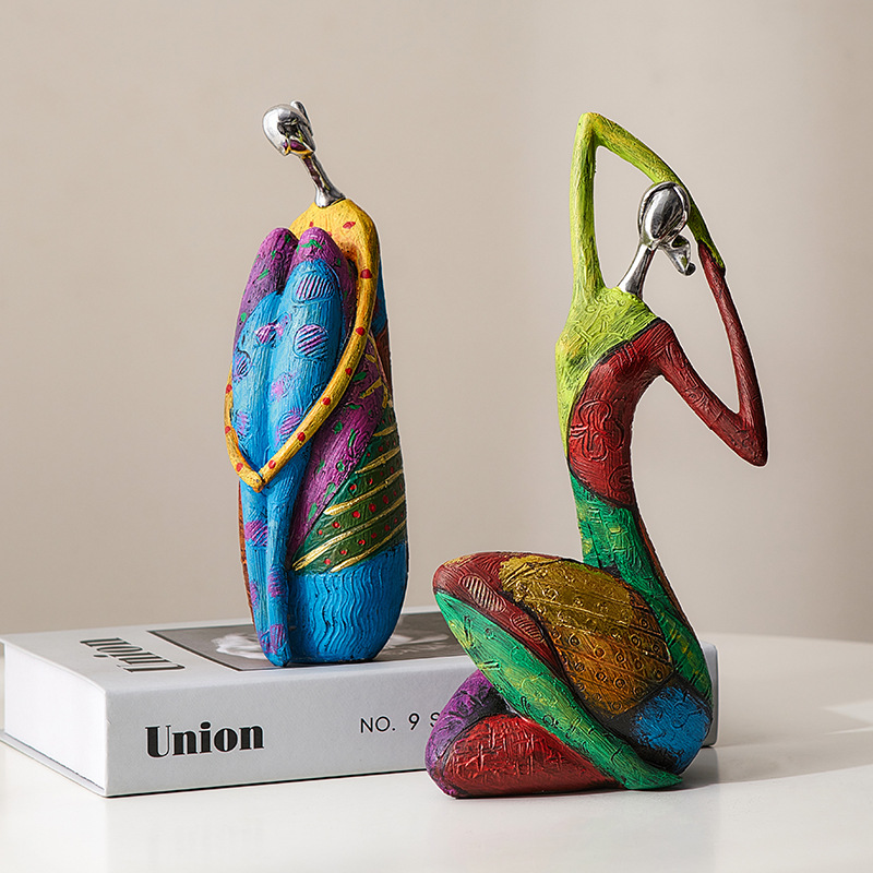 Dekorasi Figur Abstrak Kreatif - Resin Art Table Top ulasan dan harga