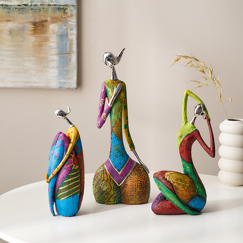Dekorasi Figur Abstrak Kreatif - Resin Art Table Top ulasan dan harga
