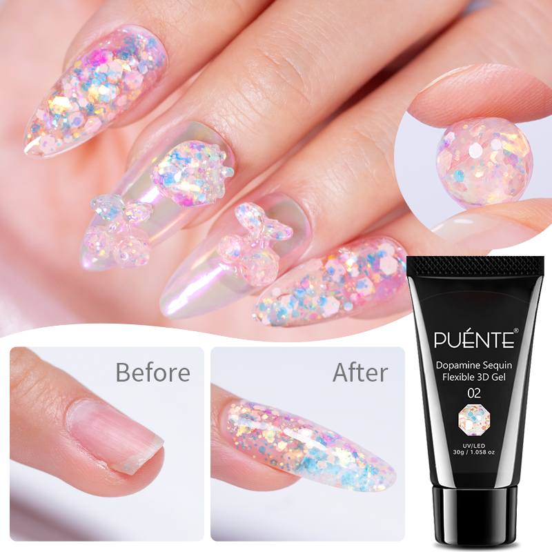 PUENTE 30G Gel Kuku Ekstensi T - Resin Art Youtube ulasan dan harga