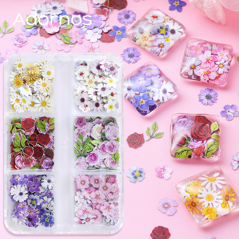 6 kisi bunga CIP bubur kayu ep - Resin Art And Wood ulasan dan harga