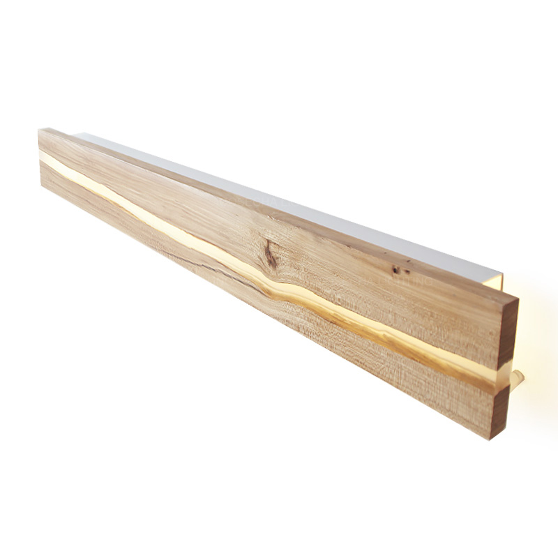 Lampu Dinding Retak Kayu Alami - Resin Art And Wood ulasan dan harga