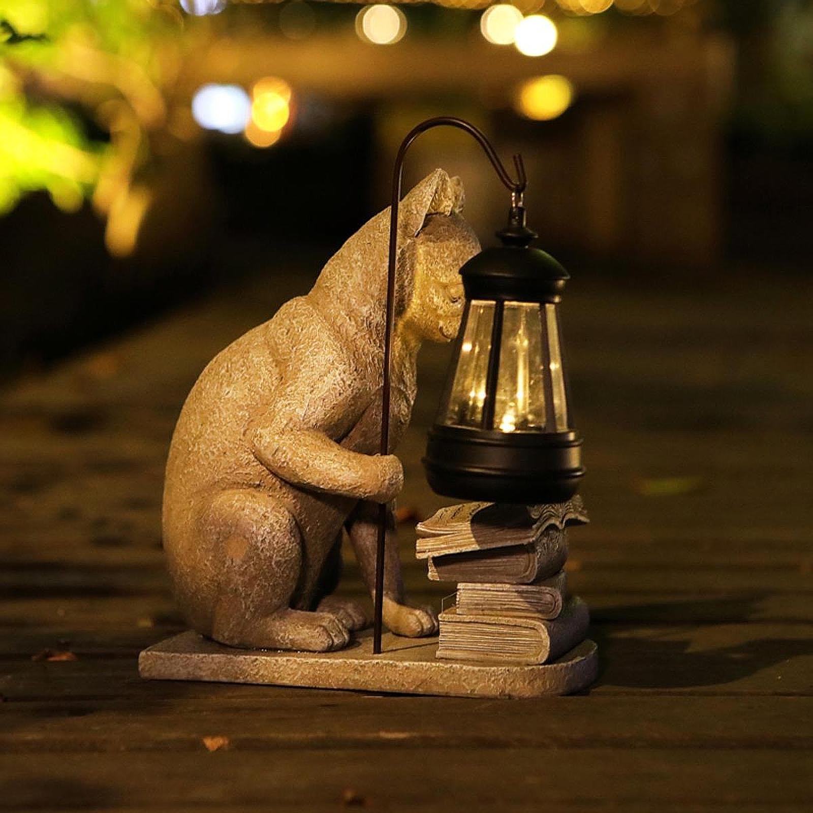 Patung Mini Taman Surya Lampu  - Resin Art Lamp ulasan dan harga