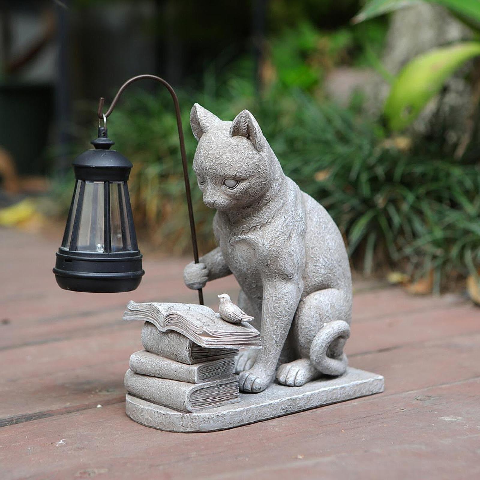Patung Mini Taman Surya Lampu  - Resin Art Lamp ulasan dan harga