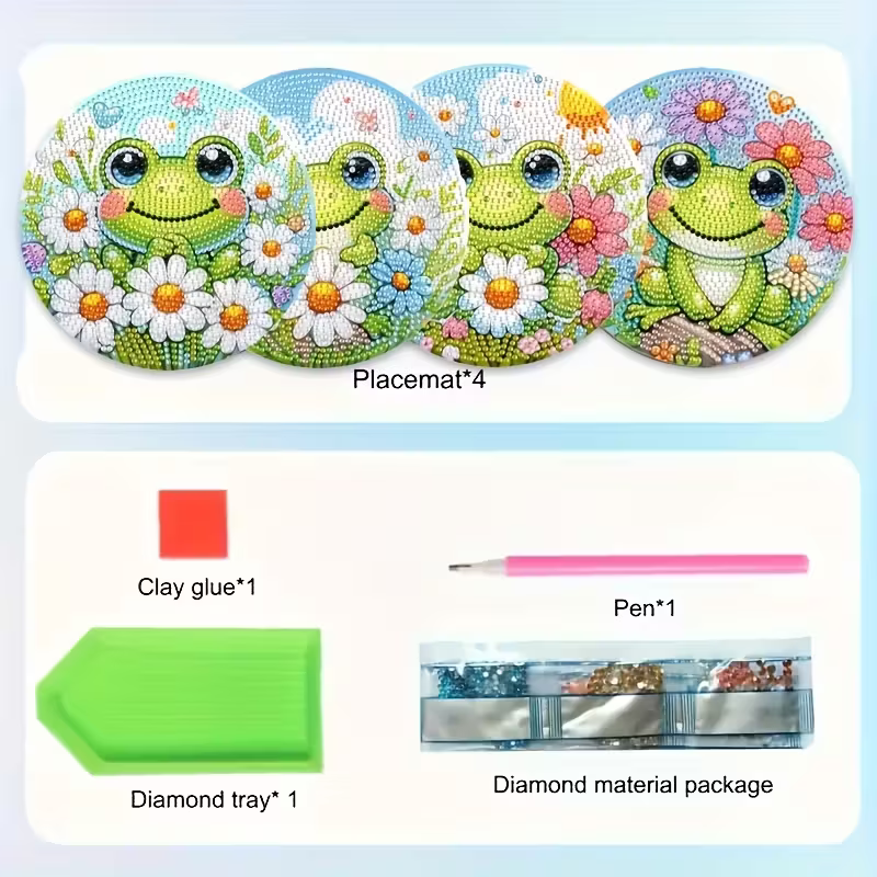 Set Alas Makan Kayu Bermotif K - Resin Art And Wood ulasan dan harga