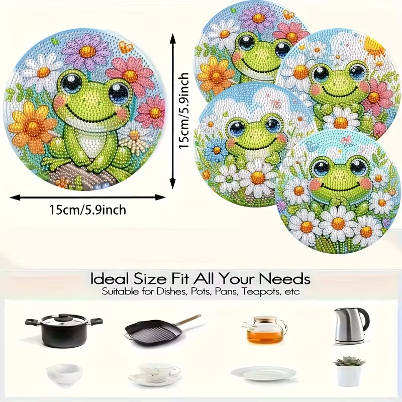 Set Alas Makan Kayu Bermotif K - Resin Art And Wood ulasan dan harga