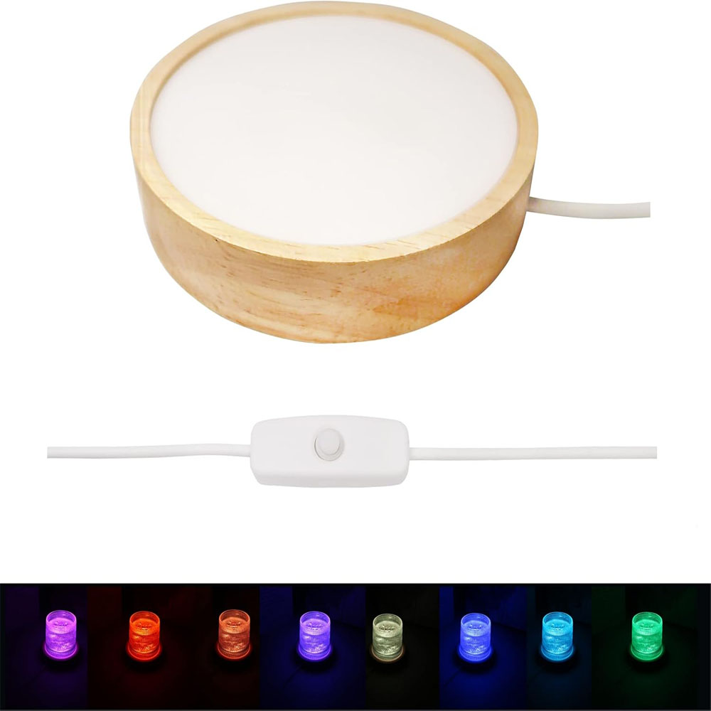 Alas Lampu Malam LED 3D Dekora - Resin Art And Wood ulasan dan harga