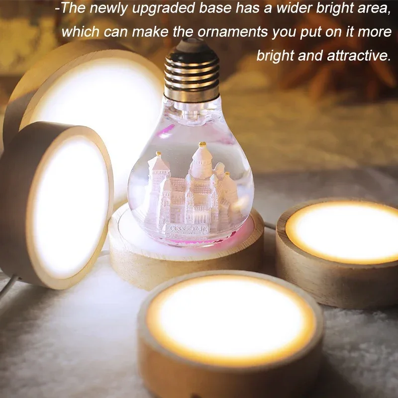 Alas Lampu Malam LED 3D Dekora - Resin Art And Wood ulasan dan harga