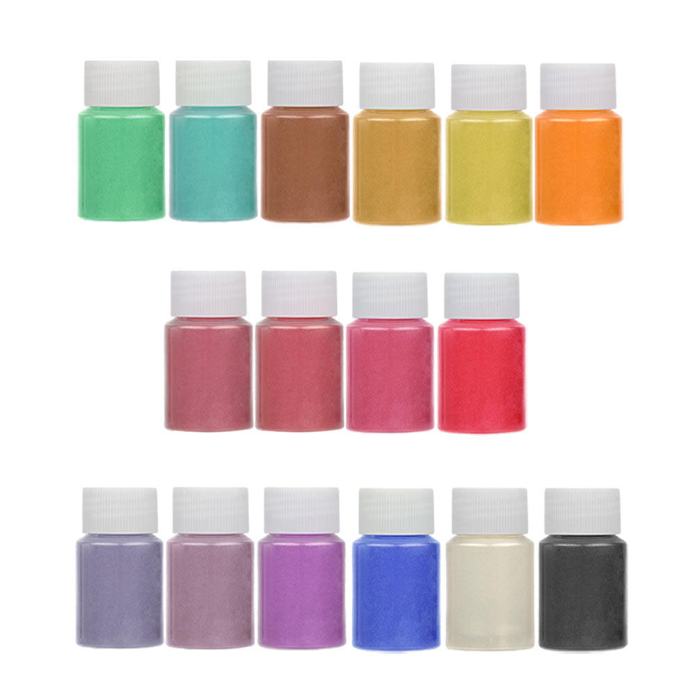16 Warna Pigmen Bubuk Mutiara  - Resin Art Epoxy ulasan dan harga