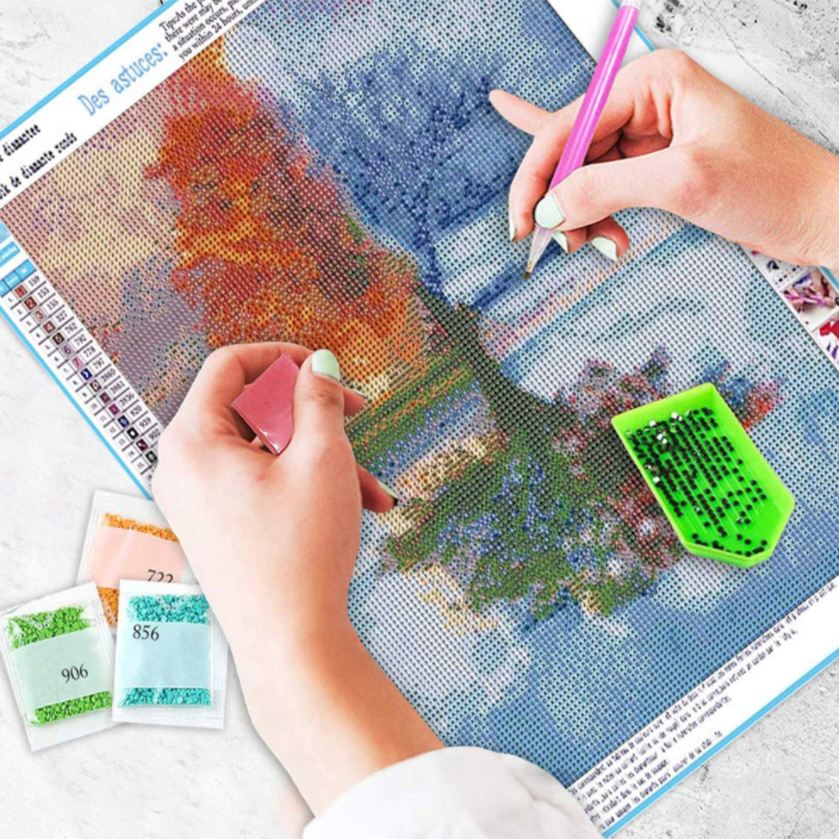 Kit Lukisan Berlian DIY Pola B - Resin Art Frame ulasan dan harga