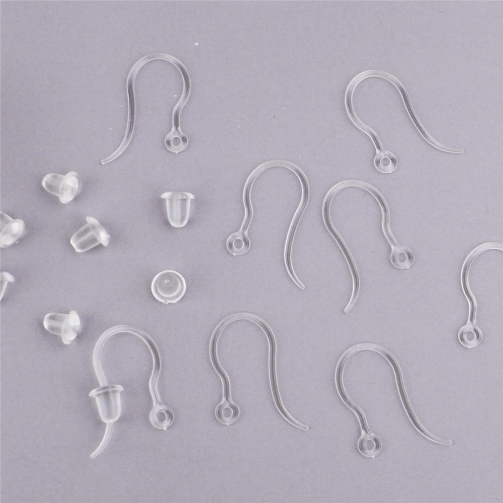 40 pcs Pengait Anting Plastik  - Resin Art Supplies Near Me ulasan dan harga
