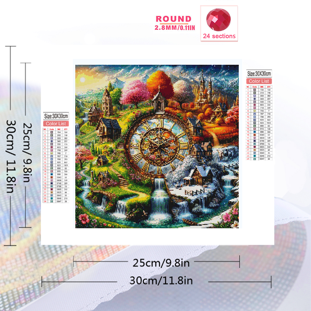 Evershine House Lukisan Berlia - Resin Art Clock ulasan dan harga