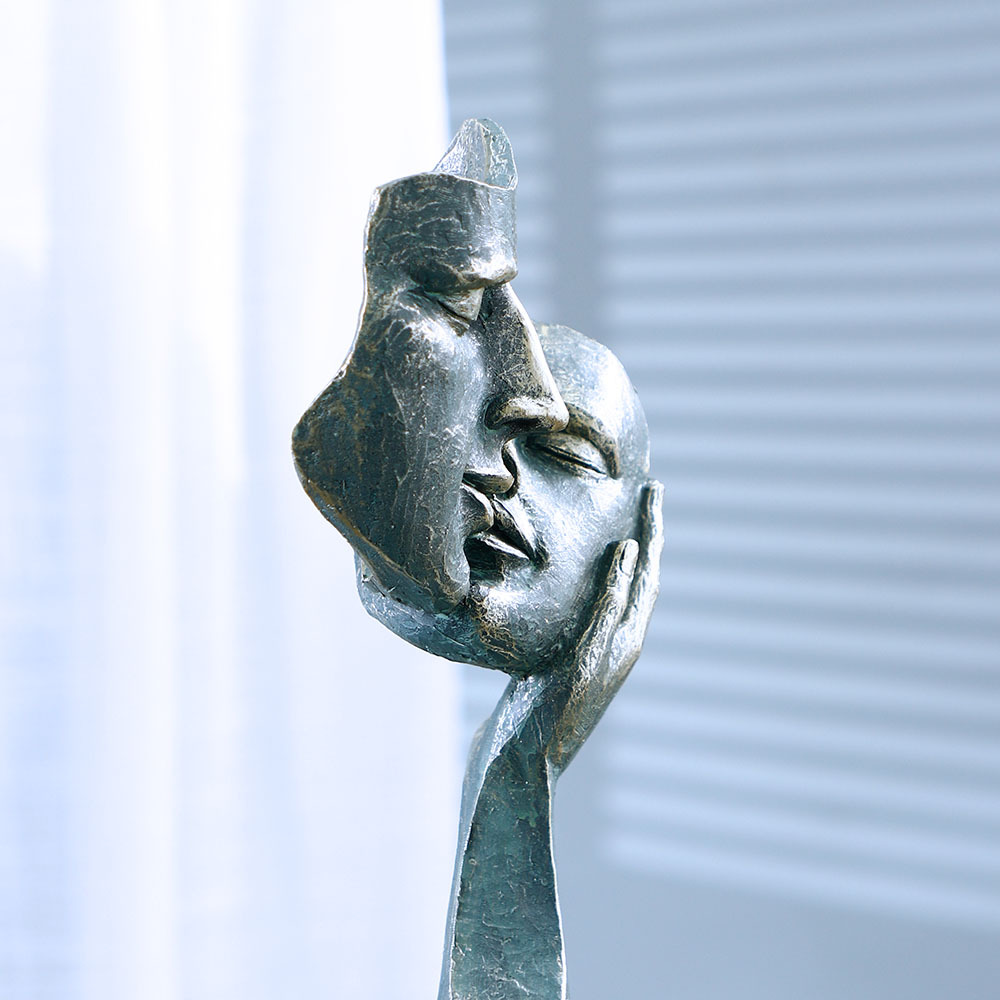 Patung Masker Wajah Berciuman, - Resin Art Unique Ideas ulasan dan harga