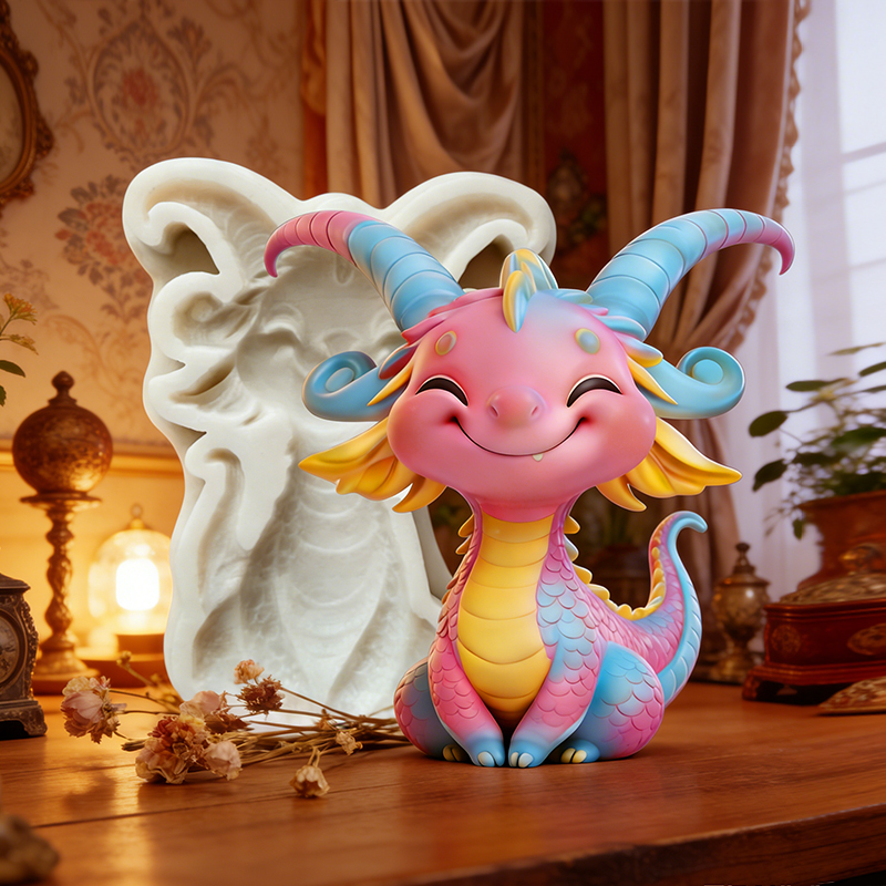 Cetakan silikon naga kecil yan - Resin Art Clay ulasan dan harga