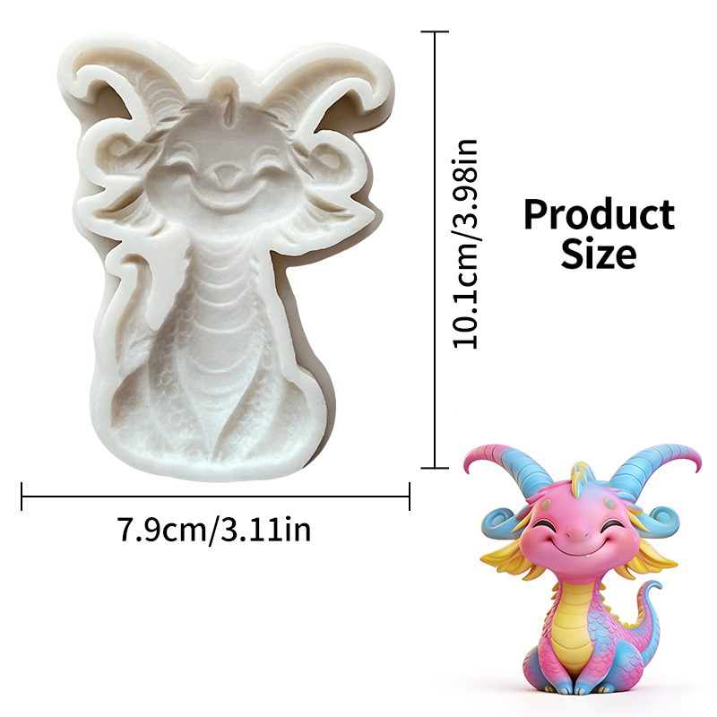 Cetakan silikon naga kecil yan - Resin Art Clay ulasan dan harga