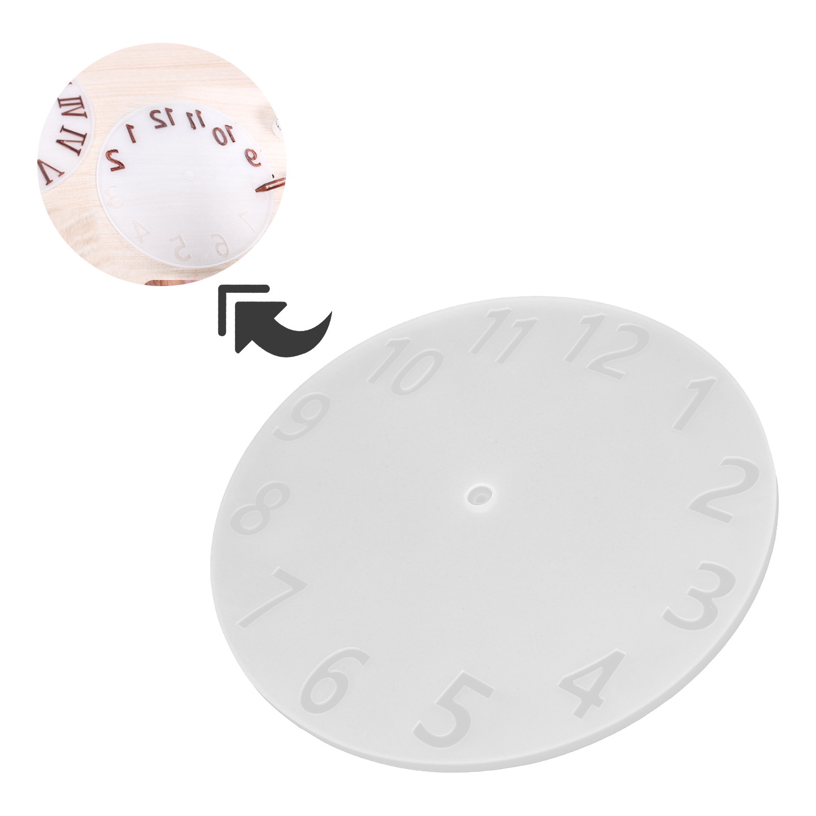 1Set Kit Cetakan Jam Silikon u - Resin Art Clock ulasan dan harga