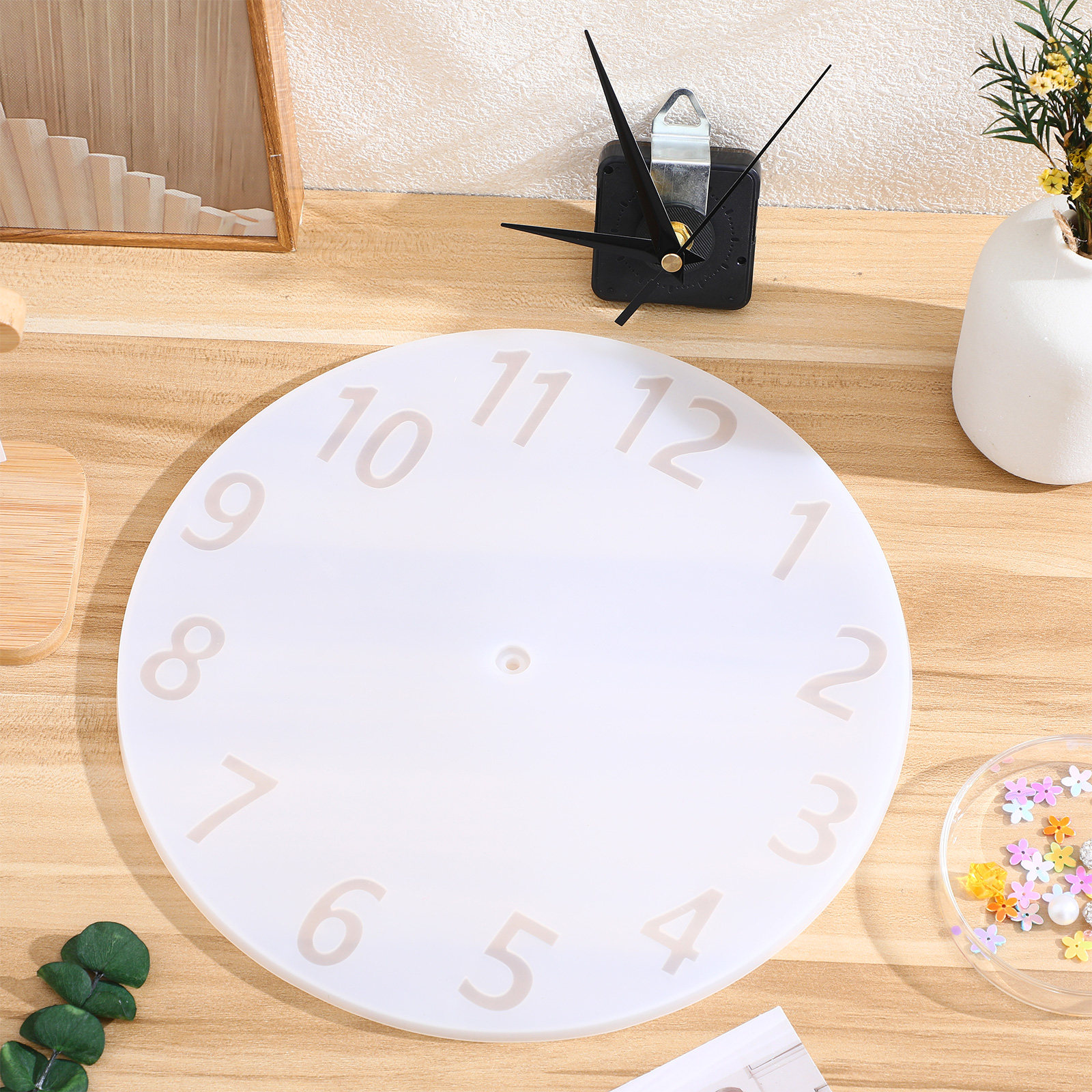 1Set Kit Cetakan Jam Silikon u - Resin Art Clock ulasan dan harga