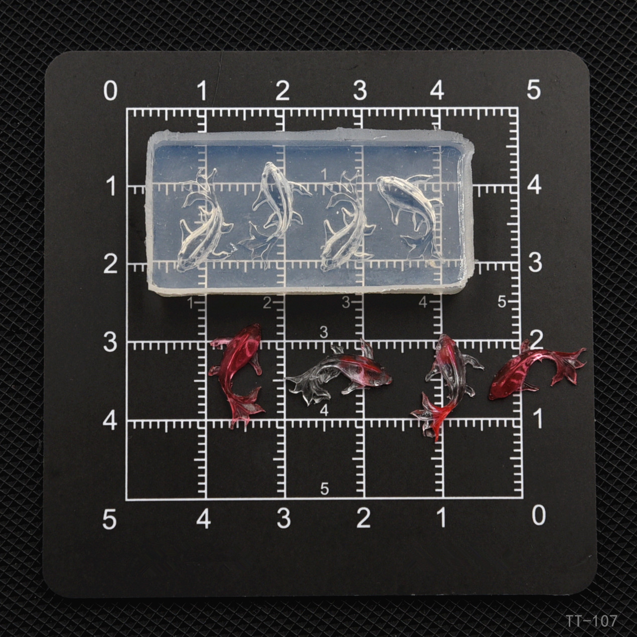 Cetakan Silikon Ikan Koi Mini  - Resin Art Clay ulasan dan harga