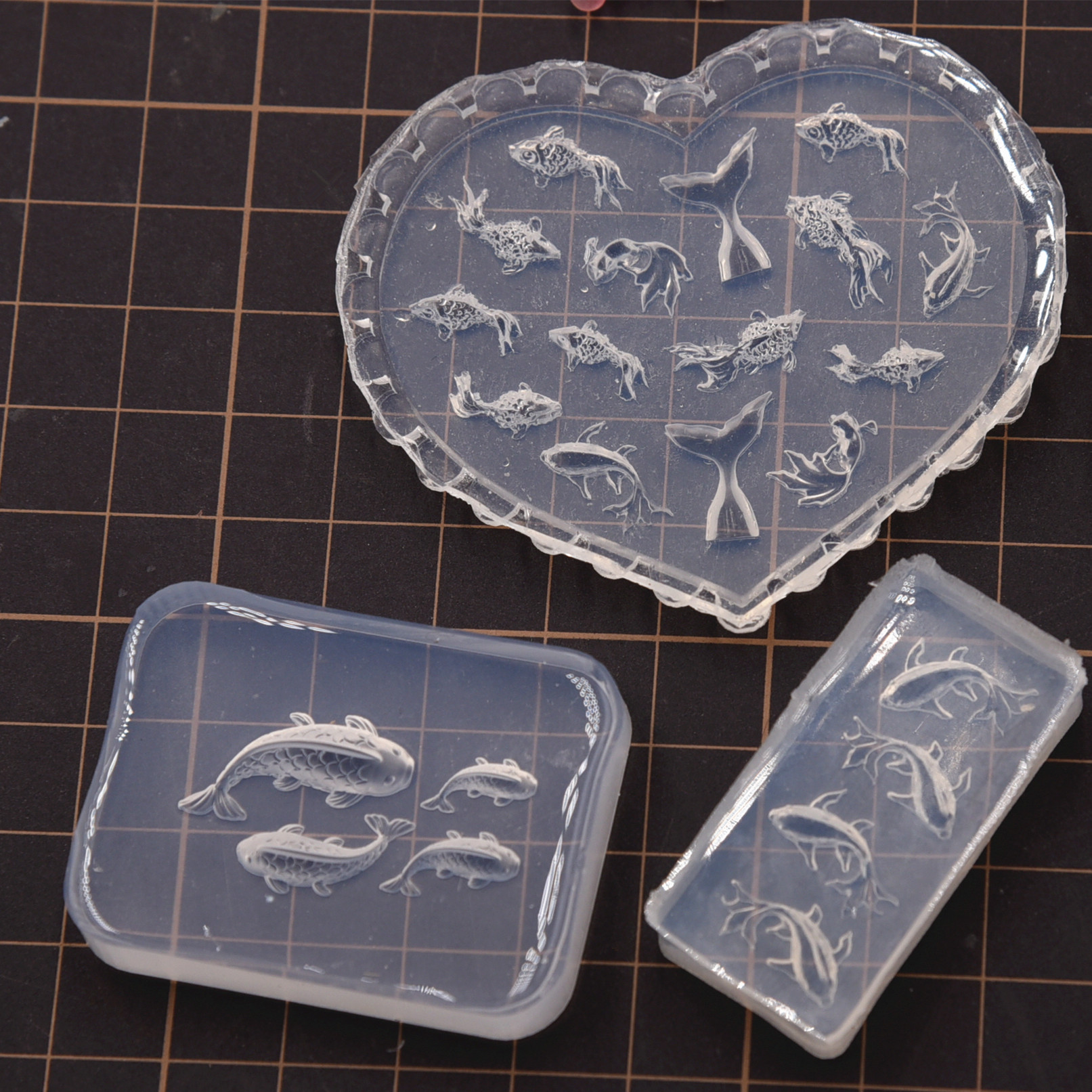 Cetakan Silikon Ikan Koi Mini  - Resin Art Clay ulasan dan harga