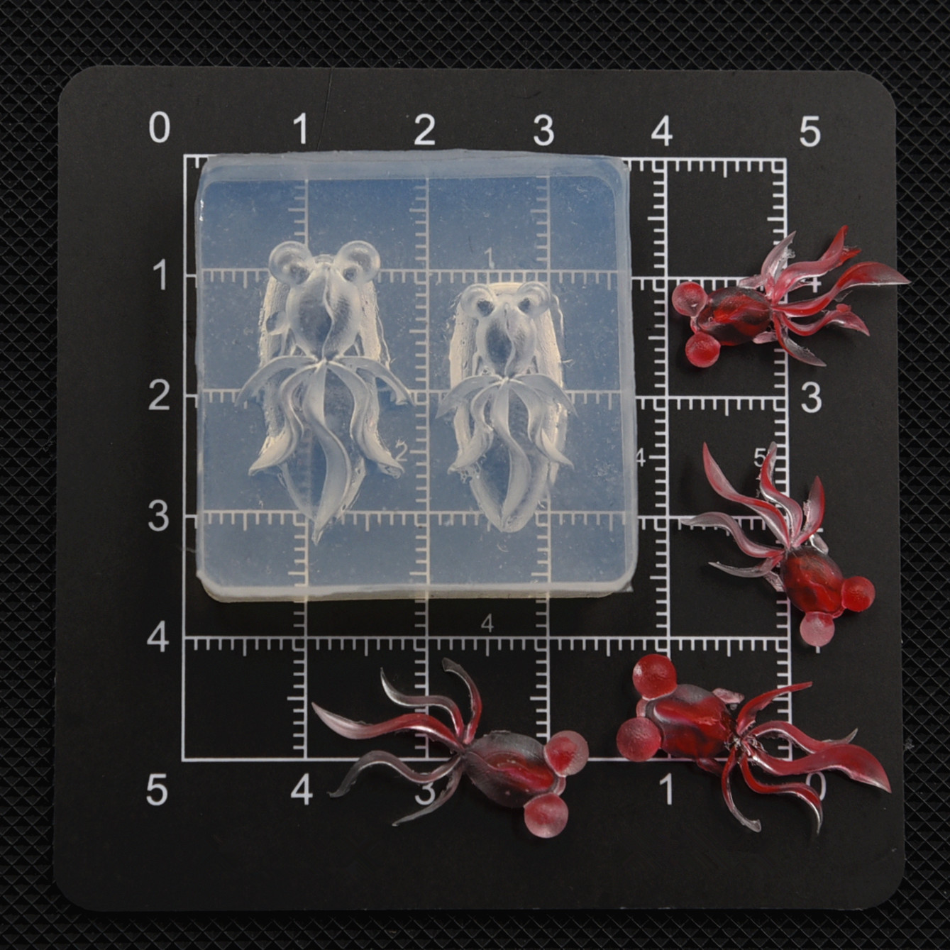 Cetakan Silikon Ikan Koi Mini  - Resin Art Clay ulasan dan harga