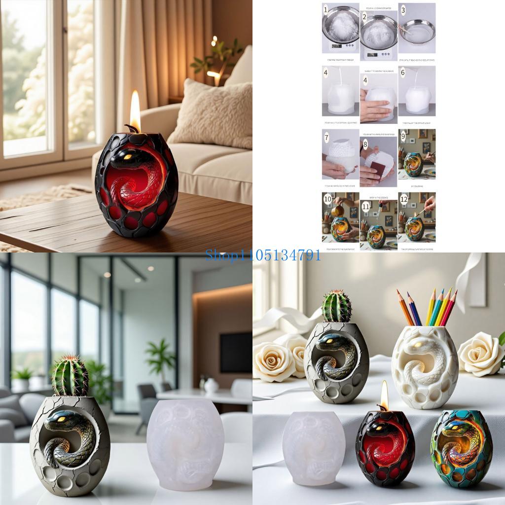 98Km Cetakan Pot Bunga Silikon - Resin Art Unique Ideas ulasan dan harga