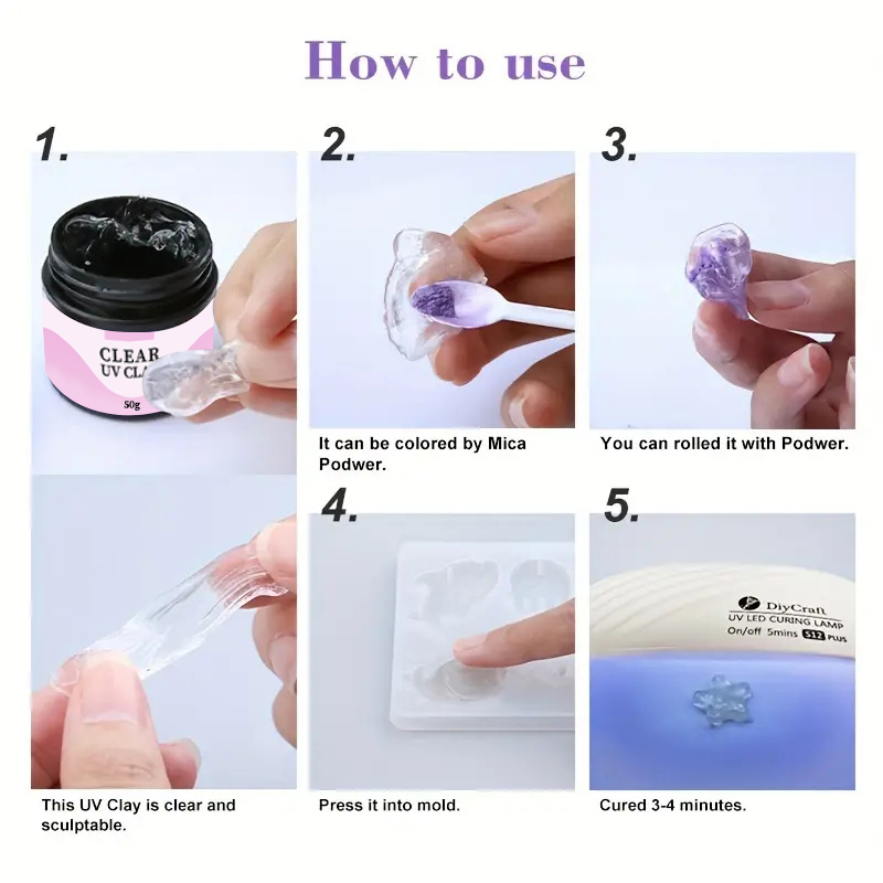 Resin Polimer UV Clay Transpar - Resin Art Clay ulasan dan harga
