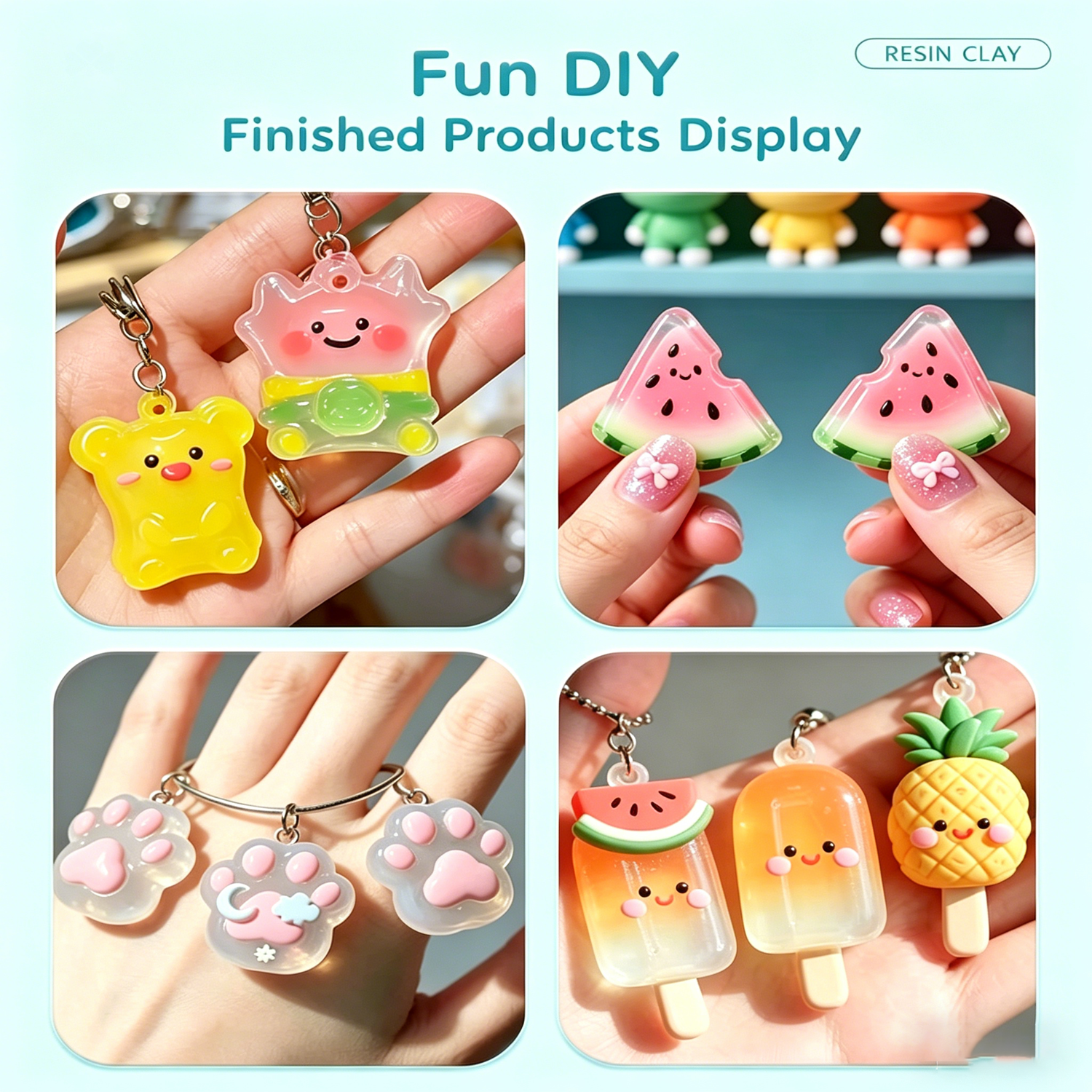 Resin Polimer UV Clay Transpar - Resin Art Clay ulasan dan harga